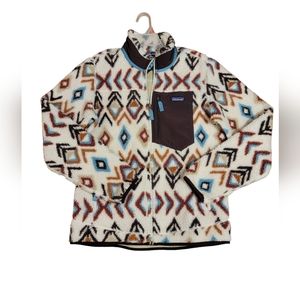 Patagonia Classic Retro-X Fleece Winter Jacket in “Fern Dell” Size L